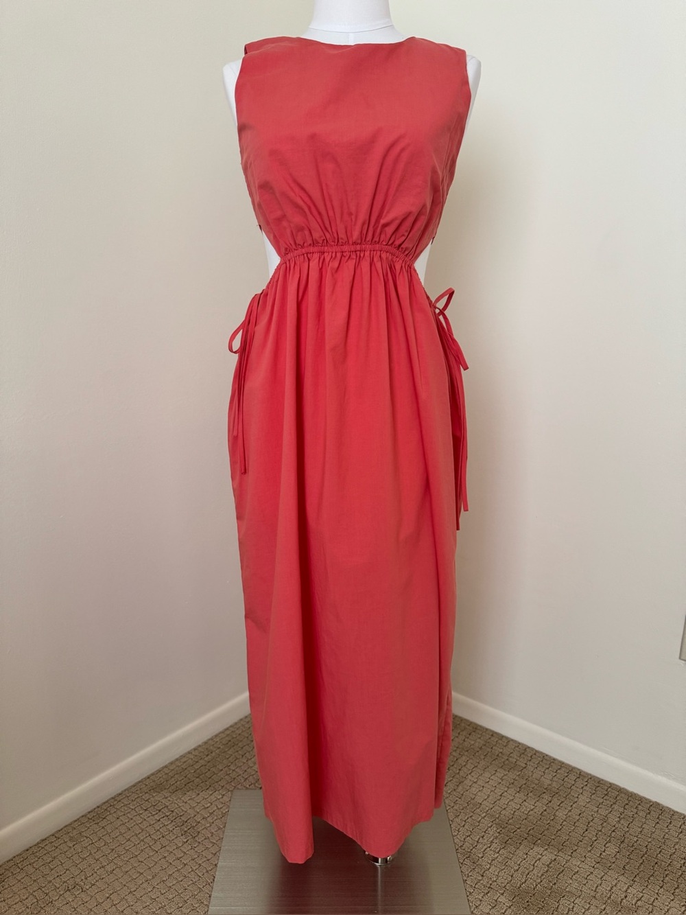 Rails Women’s Coral Sleeveless Maxi Dress with Side Ties